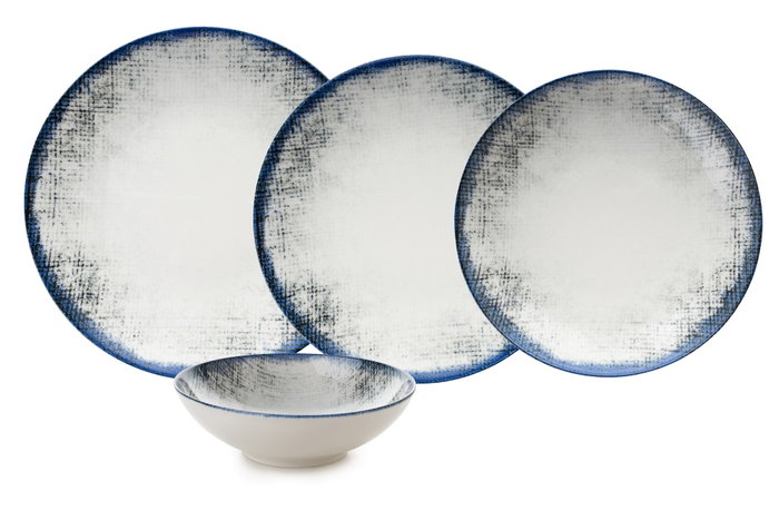 Hermia Vajilla de Porcelana de 24 Piezas GBSATN24Y4E562 Hermia Vajilla de Porcelana de 24 Piezas GBSATN24Y4E562